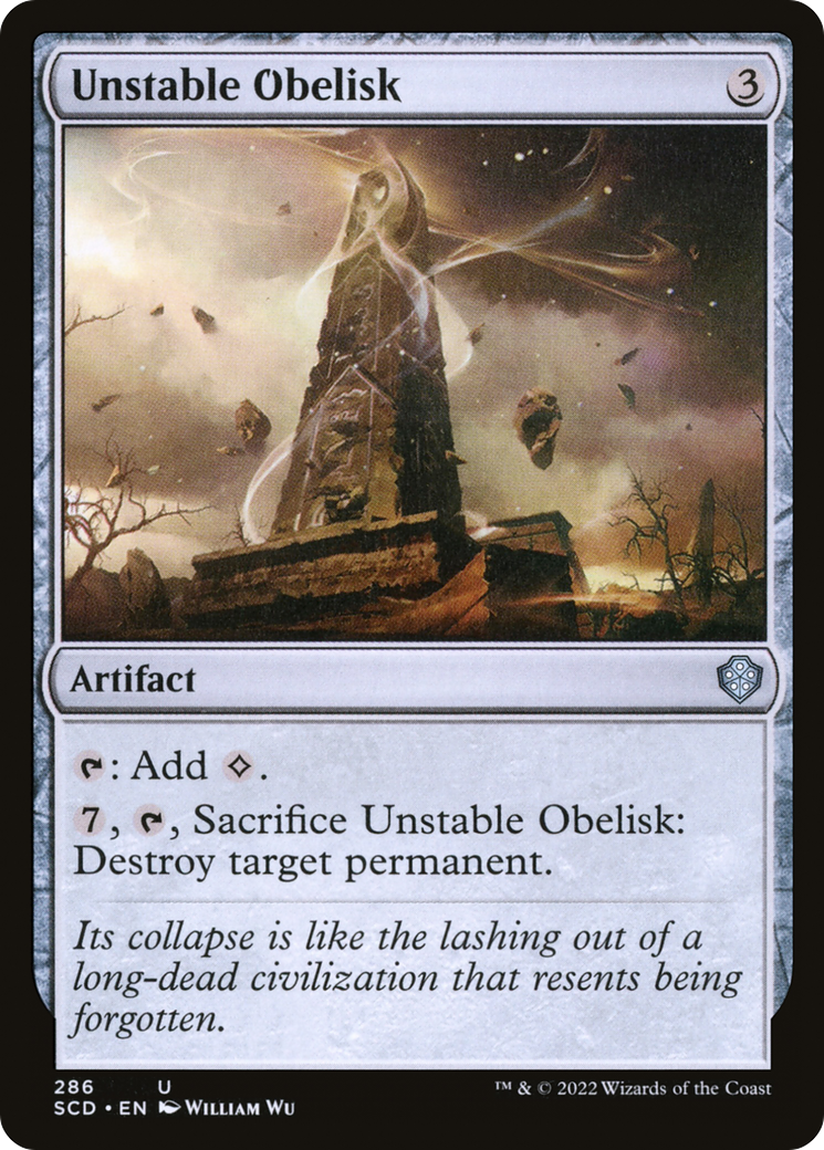 Unstable Obelisk [Starter Commander Decks] | Cards and Coasters CA