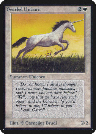 Pearled Unicorn [Limited Edition Alpha] | Cards and Coasters CA