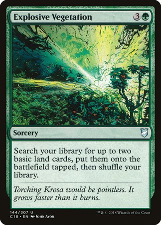 Explosive Vegetation [Commander 2018] | Cards and Coasters CA