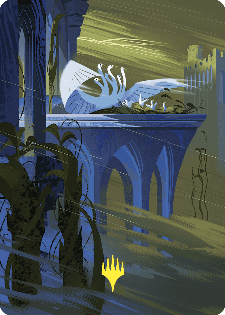 Doubling Season Art Card (Gold-Stamped Planeswalker Symbol) [Wilds of Eldraine Art Series] | Cards and Coasters CA