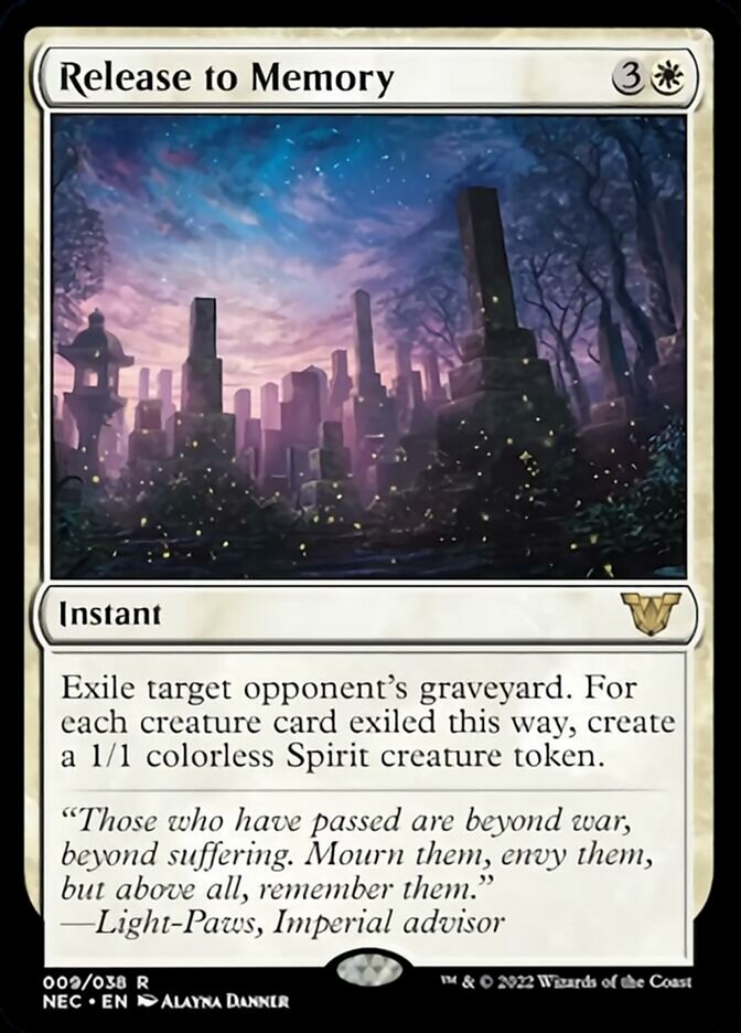 Release to Memory [Kamigawa: Neon Dynasty Commander] | Cards and Coasters CA