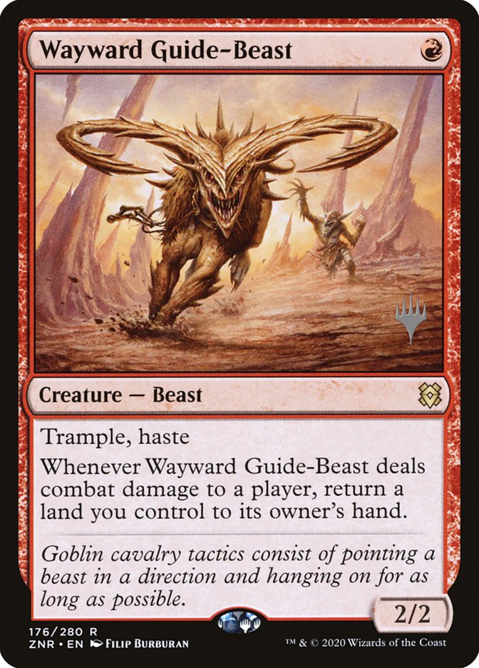 Wayward Guide-Beast (Promo Pack) [Zendikar Rising Promos] | Cards and Coasters CA