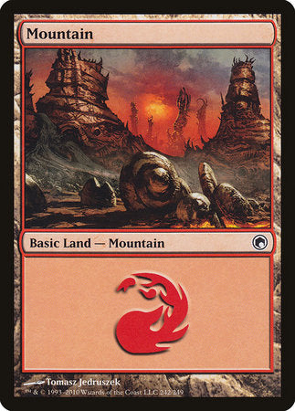 Mountain (242) [Scars of Mirrodin] | Cards and Coasters CA