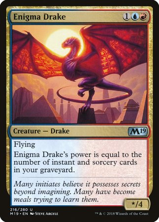 Enigma Drake [Core Set 2019] | Cards and Coasters CA