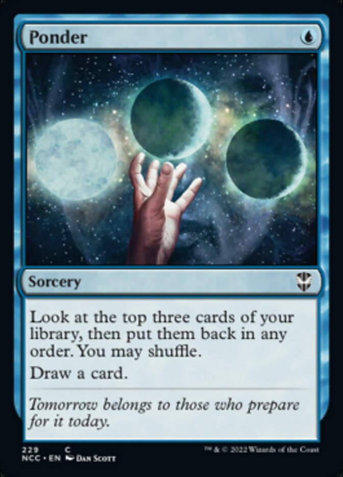 Ponder [Streets of New Capenna Commander] | Cards and Coasters CA