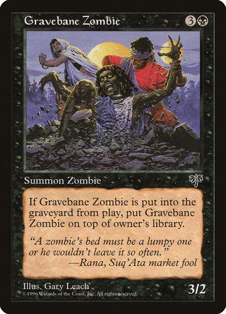 Gravebane Zombie [Mirage] | Cards and Coasters CA