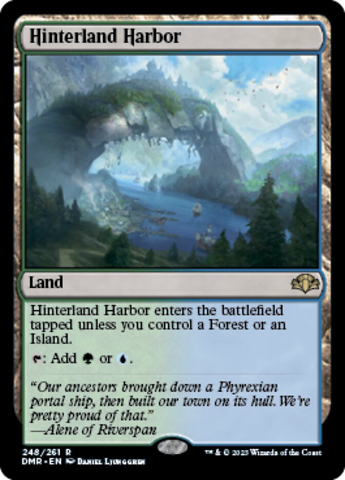 Hinterland Harbor [Dominaria Remastered] | Cards and Coasters CA