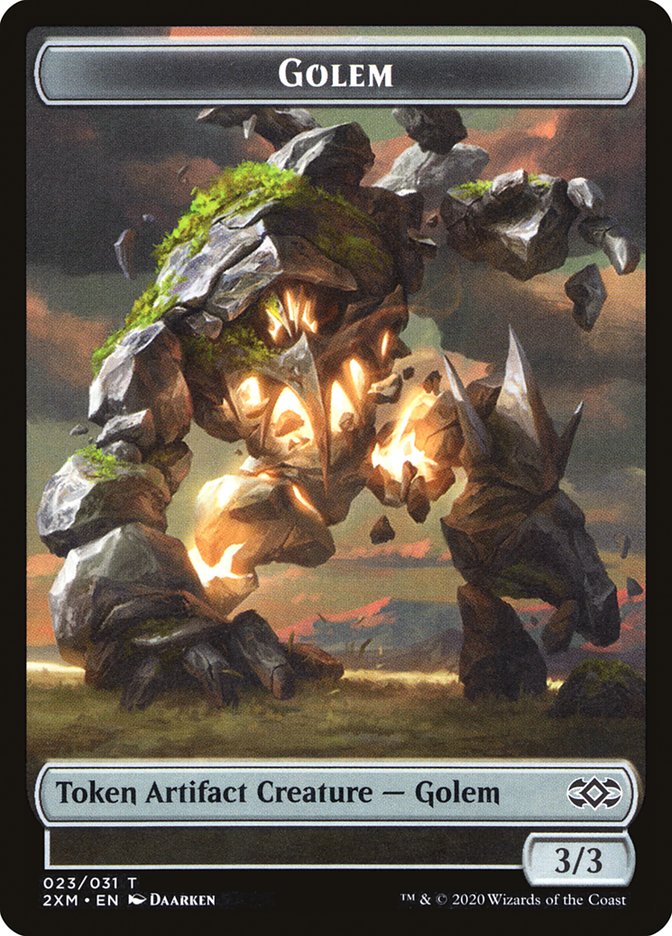 Golem Token [Double Masters] | Cards and Coasters CA