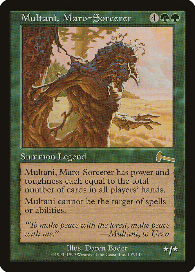 Multani, Maro-Sorcerer [Urza's Legacy] | Cards and Coasters CA