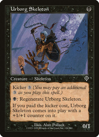 Urborg Skeleton [Invasion] | Cards and Coasters CA