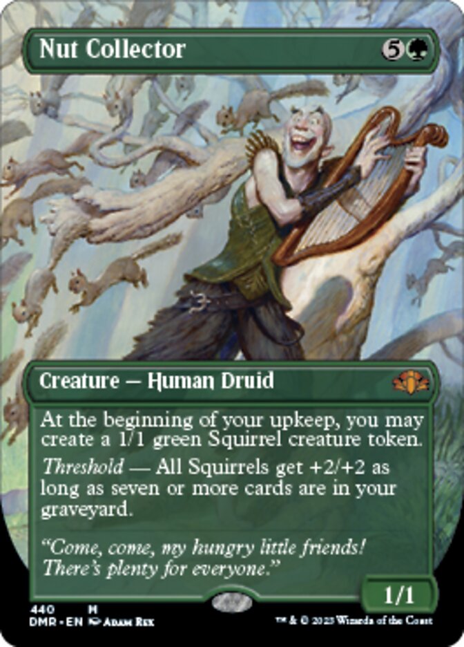 Nut Collector (Borderless Alternate Art) [Dominaria Remastered] | Cards and Coasters CA