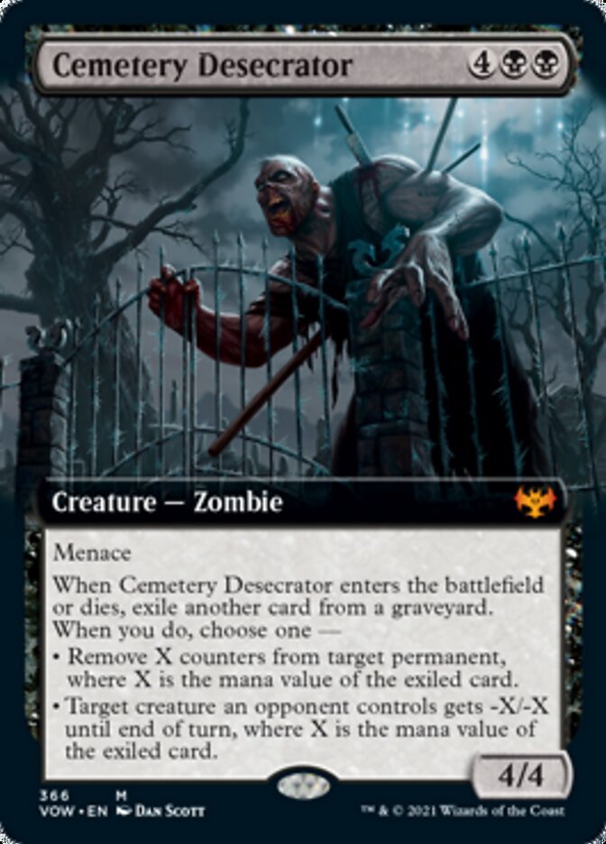 Cemetery Desecrator (Extended) [Innistrad: Crimson Vow] | Cards and Coasters CA