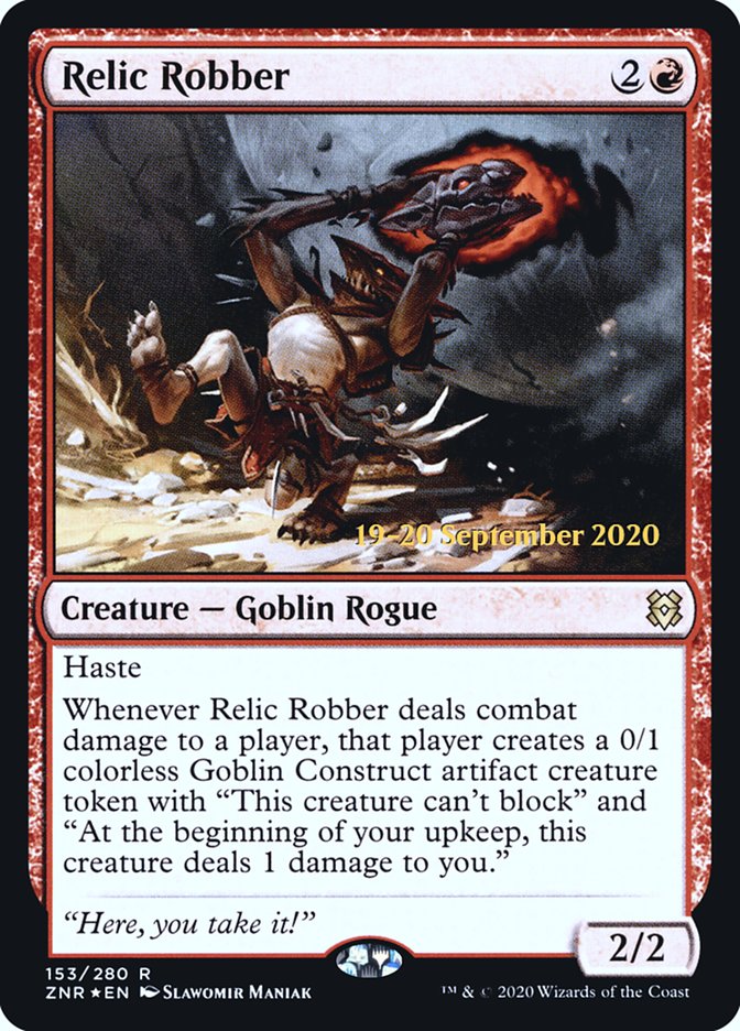 Relic Robber  [Zendikar Rising Prerelease Promos] | Cards and Coasters CA