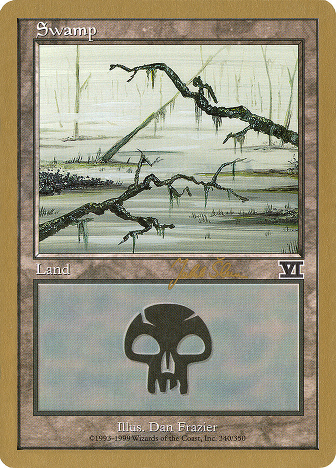 Swamp (js340b) (Jakub Slemr) [World Championship Decks 1999] | Cards and Coasters CA