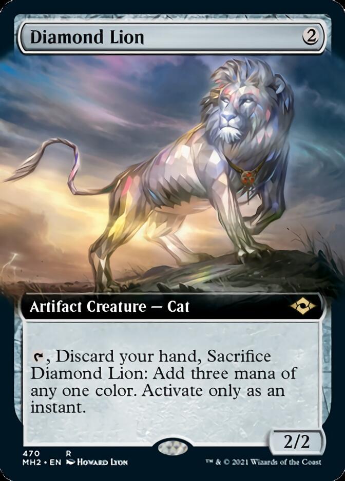 Diamond Lion (Extended Art) [Modern Horizons 2] | Cards and Coasters CA