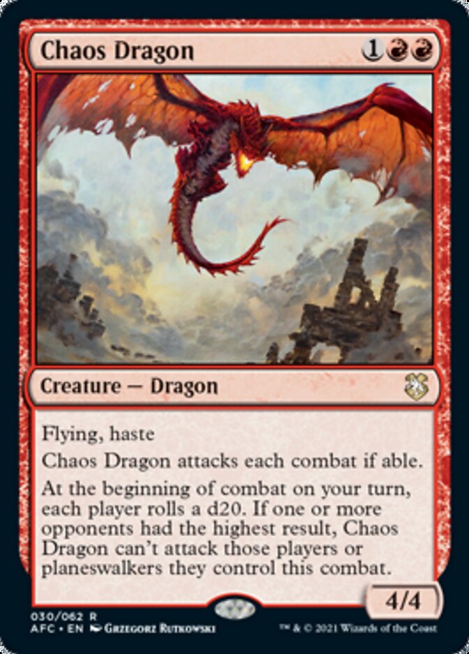 Chaos Dragon [Dungeons & Dragons: Adventures in the Forgotten Realms Commander] | Cards and Coasters CA