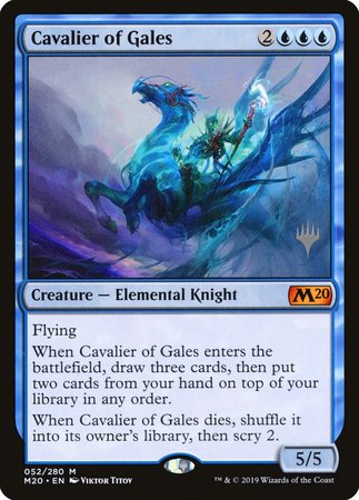 Cavalier of Gales [Core Set 2020 Promos] | Cards and Coasters CA