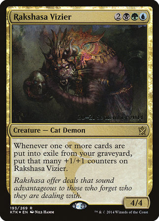 Rakshasa Vizier [Khans of Tarkir Promos] | Cards and Coasters CA