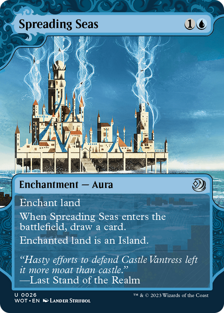 Spreading Seas [Wilds of Eldraine: Enchanting Tales] | Cards and Coasters CA