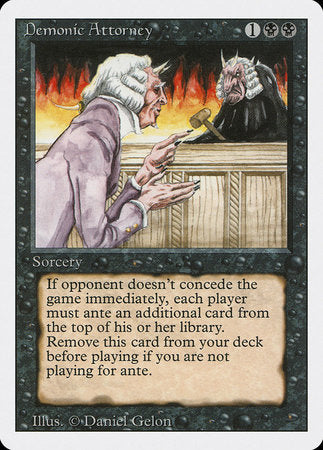 Demonic Attorney [Revised Edition] | Cards and Coasters CA