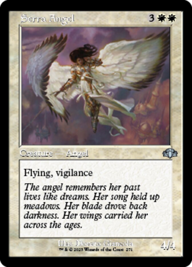 Serra Angel (Retro) [Dominaria Remastered] | Cards and Coasters CA