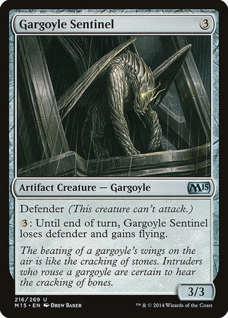 Gargoyle Sentinel [Magic 2015] | Cards and Coasters CA