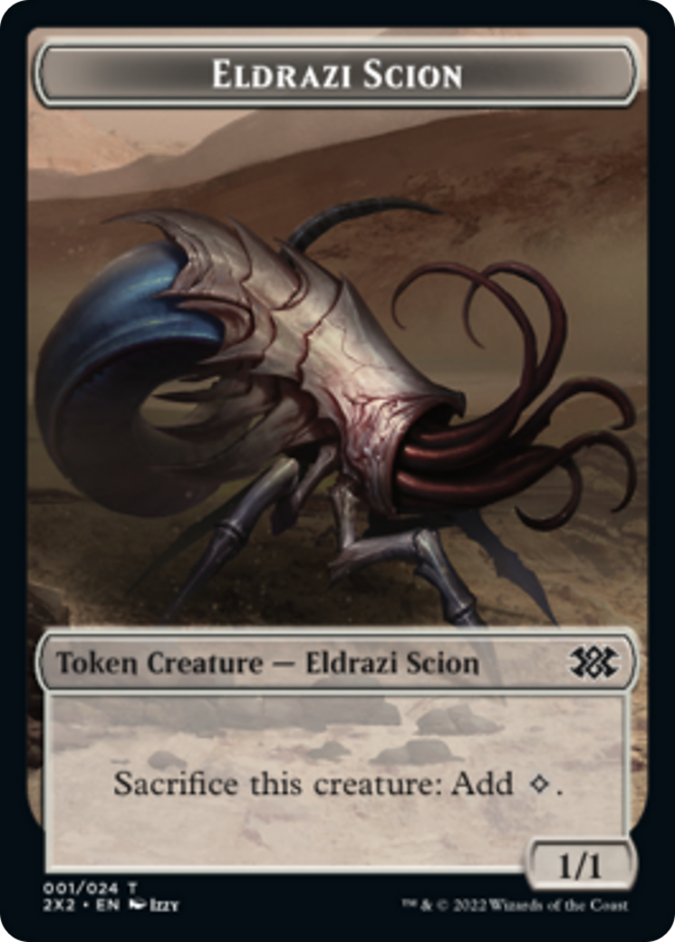 Bear // Eldrazi Scion Double-sided Token [Double Masters 2022 Tokens] | Cards and Coasters CA