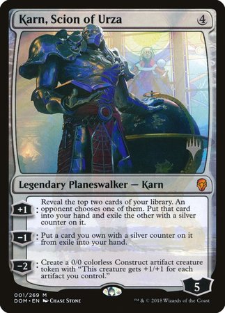 Karn, Scion of Urza [Dominaria Promos] | Cards and Coasters CA