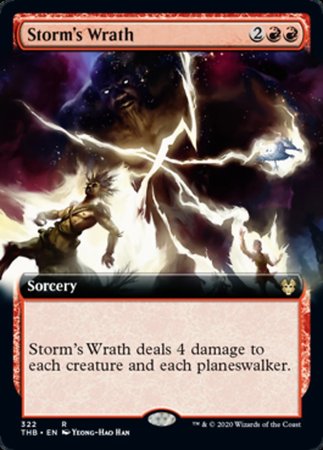 Storm's Wrath (Extended Art) [Theros Beyond Death] | Cards and Coasters CA