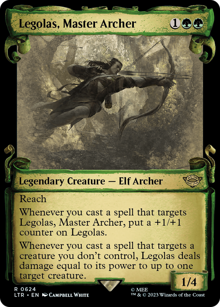 Legolas, Master Archer [The Lord of the Rings: Tales of Middle-Earth Showcase Scrolls] | Cards and Coasters CA