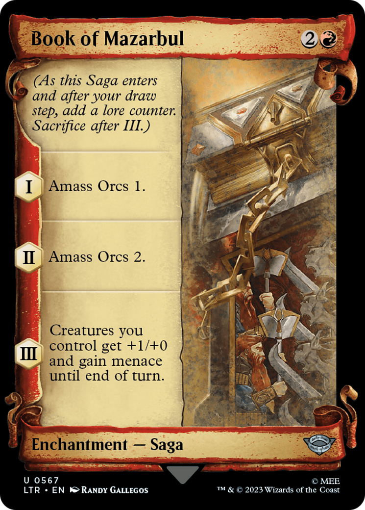 Book of Mazarbul [The Lord of the Rings: Tales of Middle-Earth Showcase Scrolls] | Cards and Coasters CA