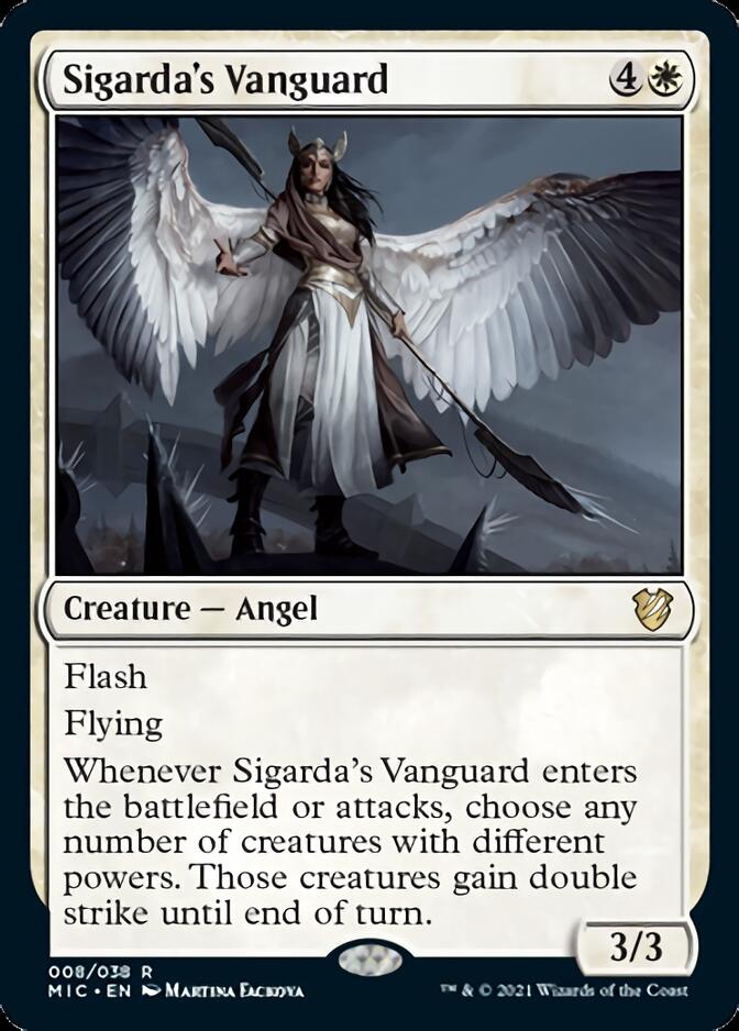 Sigarda's Vanguard [Innistrad: Midnight Hunt Commander] | Cards and Coasters CA