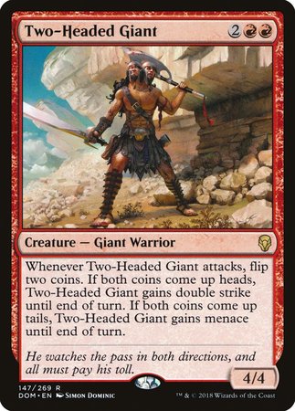 Two-Headed Giant [Dominaria] | Cards and Coasters CA