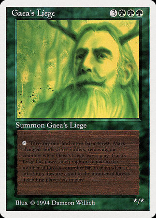 Gaea's Liege [Summer Magic / Edgar] | Cards and Coasters CA