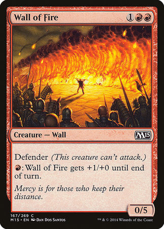 Wall of Fire [Magic 2015] | Cards and Coasters CA