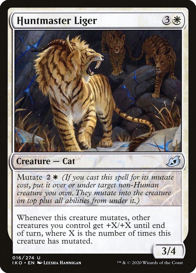 Huntmaster Liger [Ikoria: Lair of Behemoths] | Cards and Coasters CA