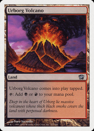 Urborg Volcano [Eighth Edition] | Cards and Coasters CA