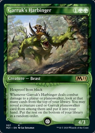 Garruk's Harbinger (Showcase) [Core Set 2021] | Cards and Coasters CA