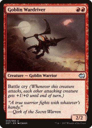 Goblin Wardriver [Duel Decks: Merfolk vs. Goblins] | Cards and Coasters CA