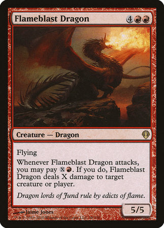 Flameblast Dragon [Archenemy] | Cards and Coasters CA