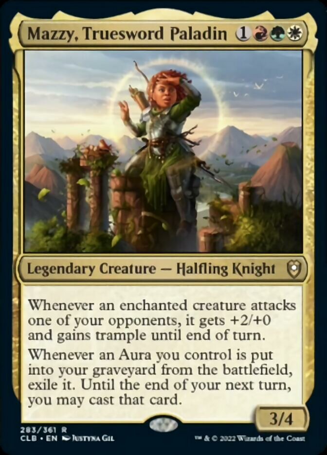 Mazzy, Truesword Paladin [Commander Legends: Battle for Baldur's Gate] | Cards and Coasters CA