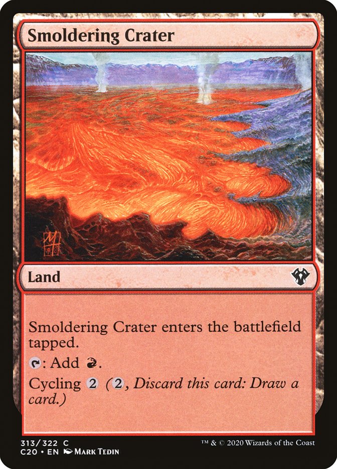 Smoldering Crater [Commander 2020] | Cards and Coasters CA
