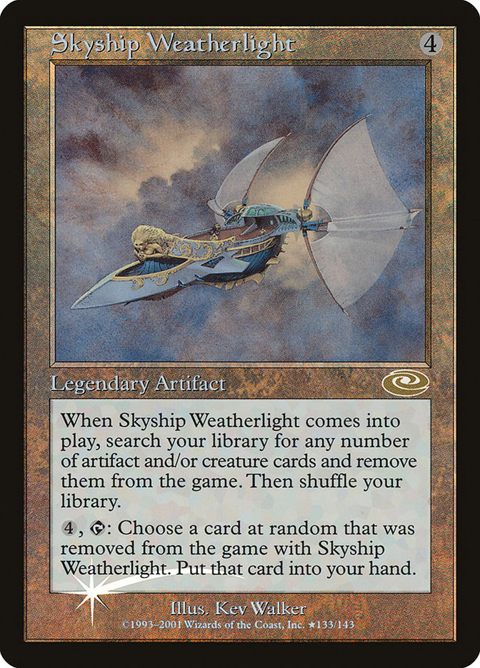 Skyship Weatherlight (Kev Walker) [Planeshift] | Cards and Coasters CA