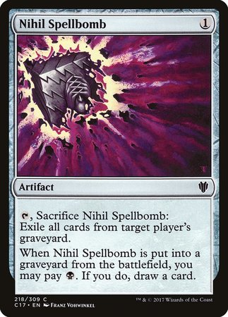 Nihil Spellbomb [Commander 2017] | Cards and Coasters CA