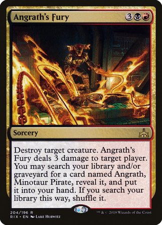 Angrath's Fury [Rivals of Ixalan] | Cards and Coasters CA