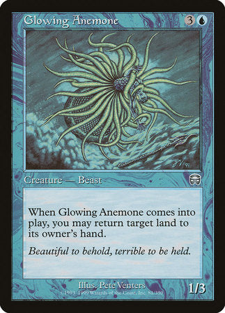 Glowing Anemone [Mercadian Masques] | Cards and Coasters CA
