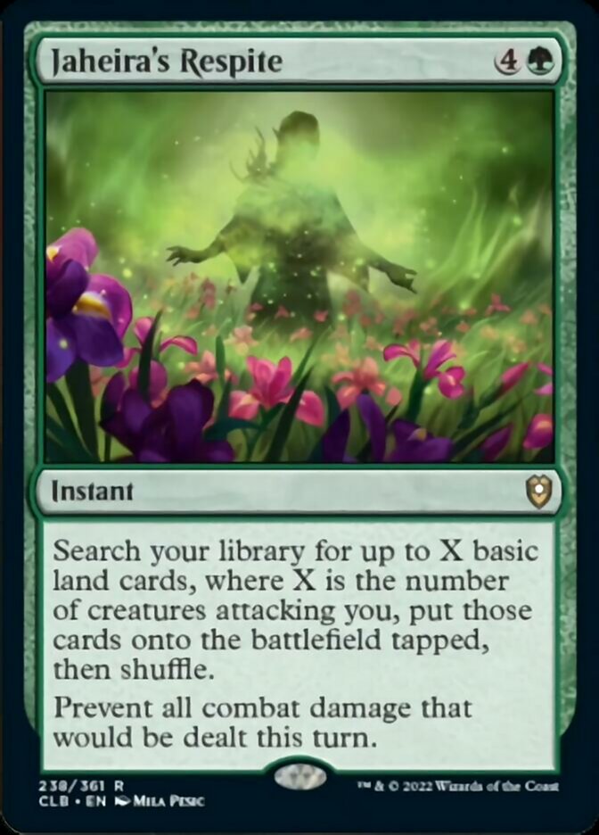 Jaheira's Respite [Commander Legends: Battle for Baldur's Gate] | Cards and Coasters CA