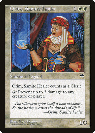 Orim, Samite Healer [Tempest] | Cards and Coasters CA