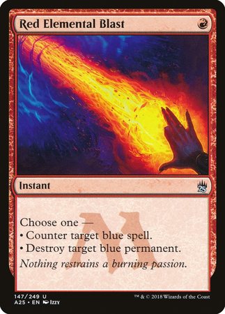 Red Elemental Blast [Masters 25] | Cards and Coasters CA