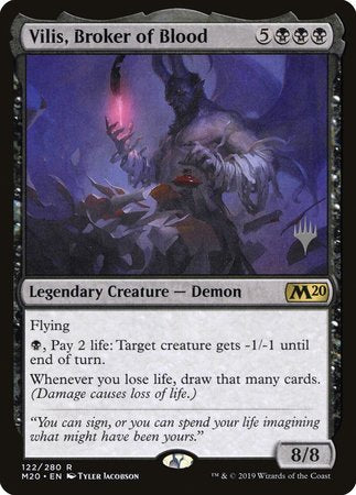 Vilis, Broker of Blood [Core Set 2020 Promos] | Cards and Coasters CA